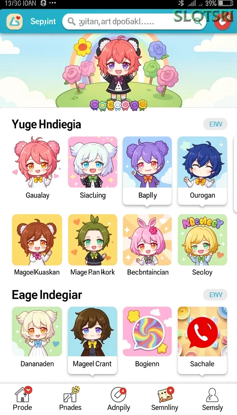 Cuplikan layar AAKASINO — menu navigasi